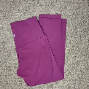 Lululemon align leggings, size six, pink